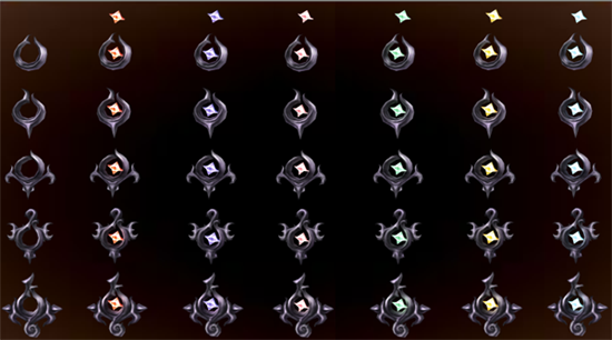 ภาพสเฟียร์ทุกระดับทุกธาตุ